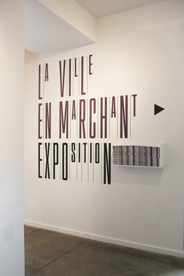Design graphique d’exposition et médiation, “La ville en marchant”, Archipel, centre de culture urbaine, 2017