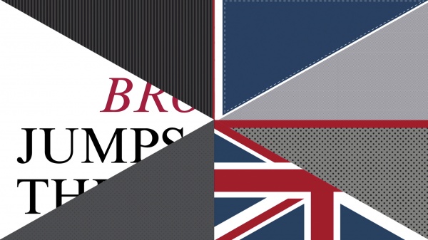 La géométrie du drapeau de la Grande-Bretagne sert ici d’élément graphique pour l’épisode “Times”. Il découpe l’écran en quartiers et devient parfois l’horloge qui compte le temps, notion si importante à l’heure de la mécanisation de l’impression.